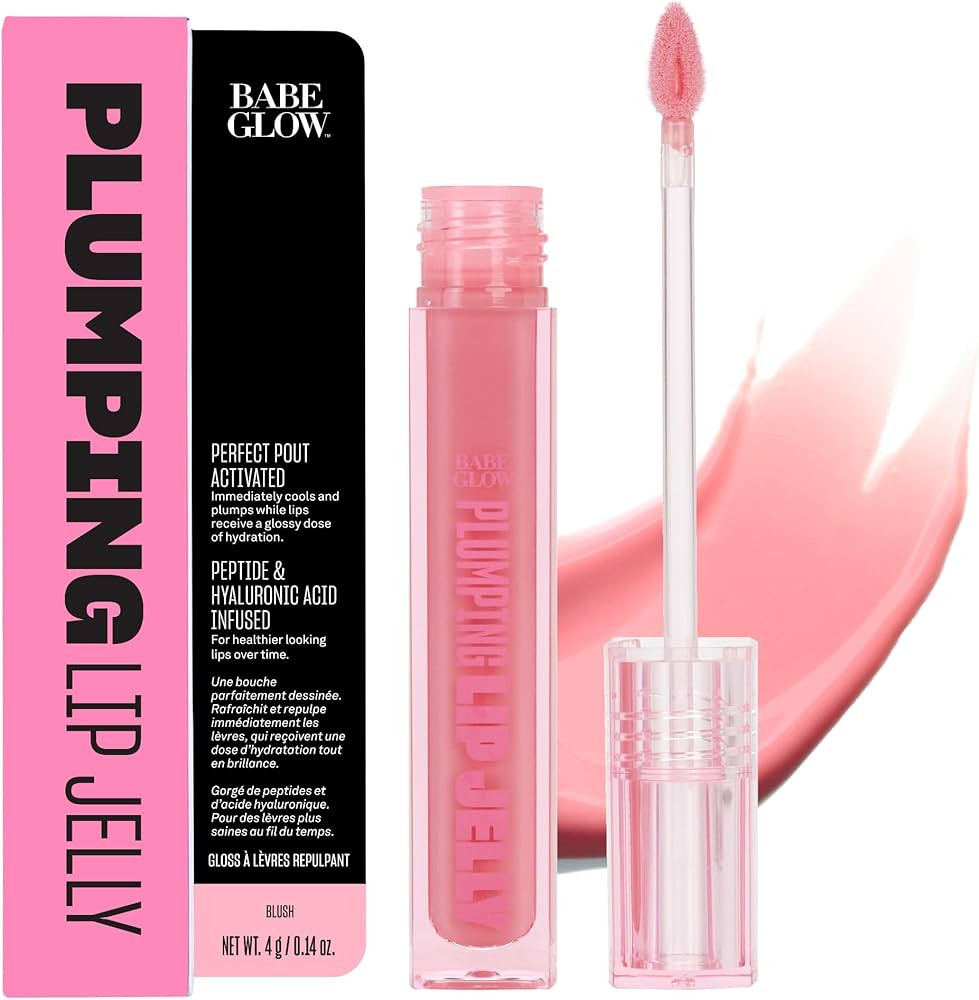 BABE ORIGINAL Glow Plumping Lip Jelly For Thicker Lips - High Shine Lip Gloss for Moisturizing, H... | Amazon (US)