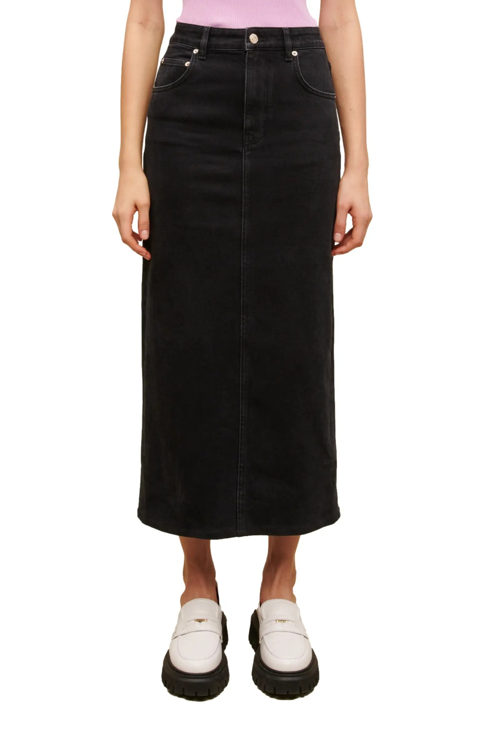 Jextra Long Denim Skirt | Nordstrom