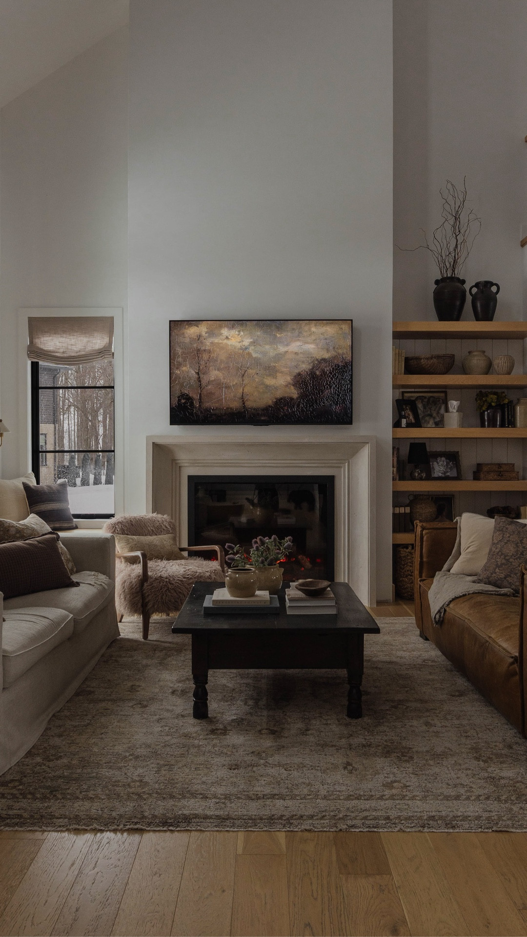 Living Room Details 

#livingroom #sofa #coffeetable #rug #livingroomfurniture #canadianhome #fireplace #accentchair #coffeetablebooks #springflorals #springdecor #springhomerefresh #decorativecushions #pillows #mantle #openshelving #toystorage #basket #tv #vase #homedecor 

#LTKHome #LTKSaleAlert #LTKSeasonal