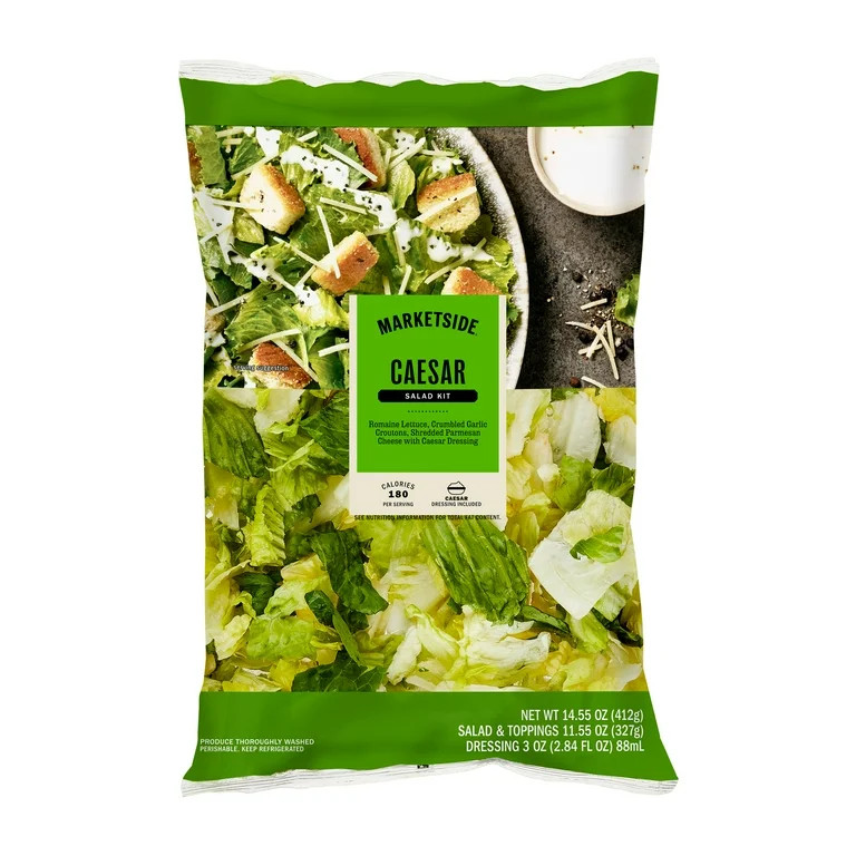 Marketside Caesar Salad Kit, 14.55 oz Bag, Fresh | Walmart (US)