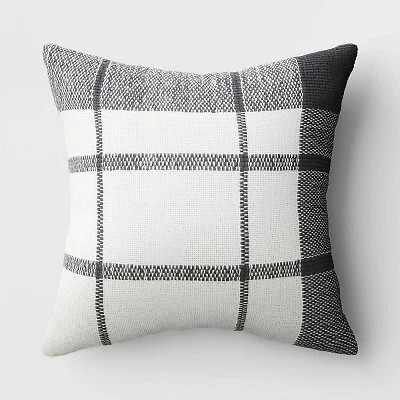 Woven Outdoor Throw Pillow Navy - Threshold designed Studio McGee | eBay US