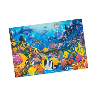 Melissa And Doug Underwater Ocean Floor Puzzle - 48pc: Educational Kids Animal Theme, Memory & Motor Skills | Target