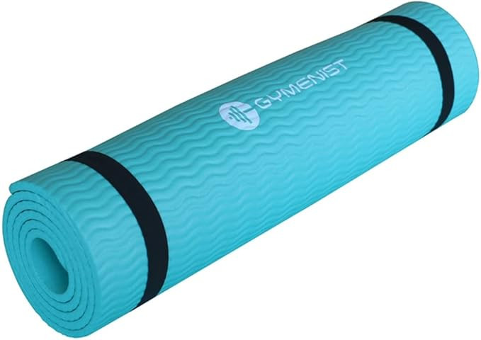 GYMENIST Thick Exercise Yoga Floor Mat Nbr 24 X 71 Inches, Great for Camping Cardio Workout Pilat... | Amazon (US)