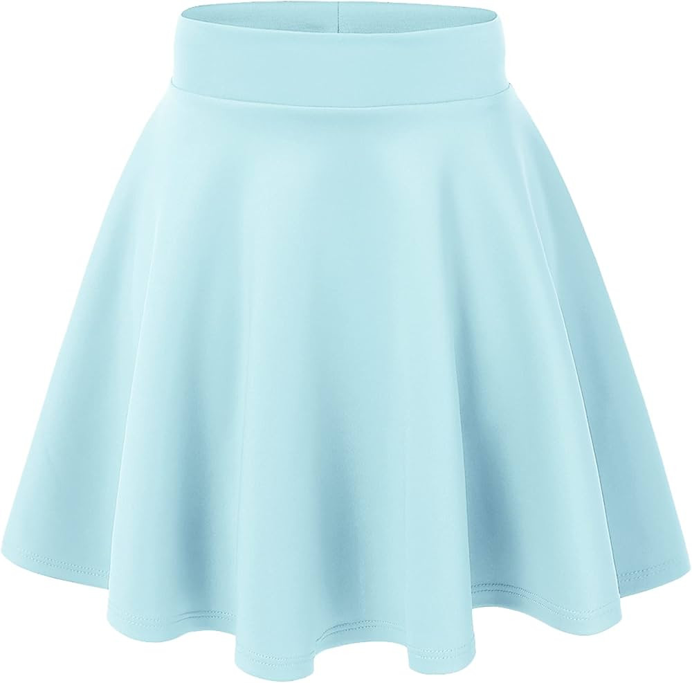 Made By Johnny Women's Basic Versatile Stretchy Flared Casual Mini Skater Skirt XS-3XL Plus Size | Amazon (US)