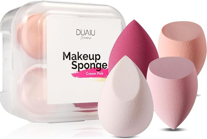 DUAIU 4 Pcs Makeup Sponge Set Beauty Sponge Foundation Blending Sponge, Flawless for Liquid, Crea... | Amazon (CA)