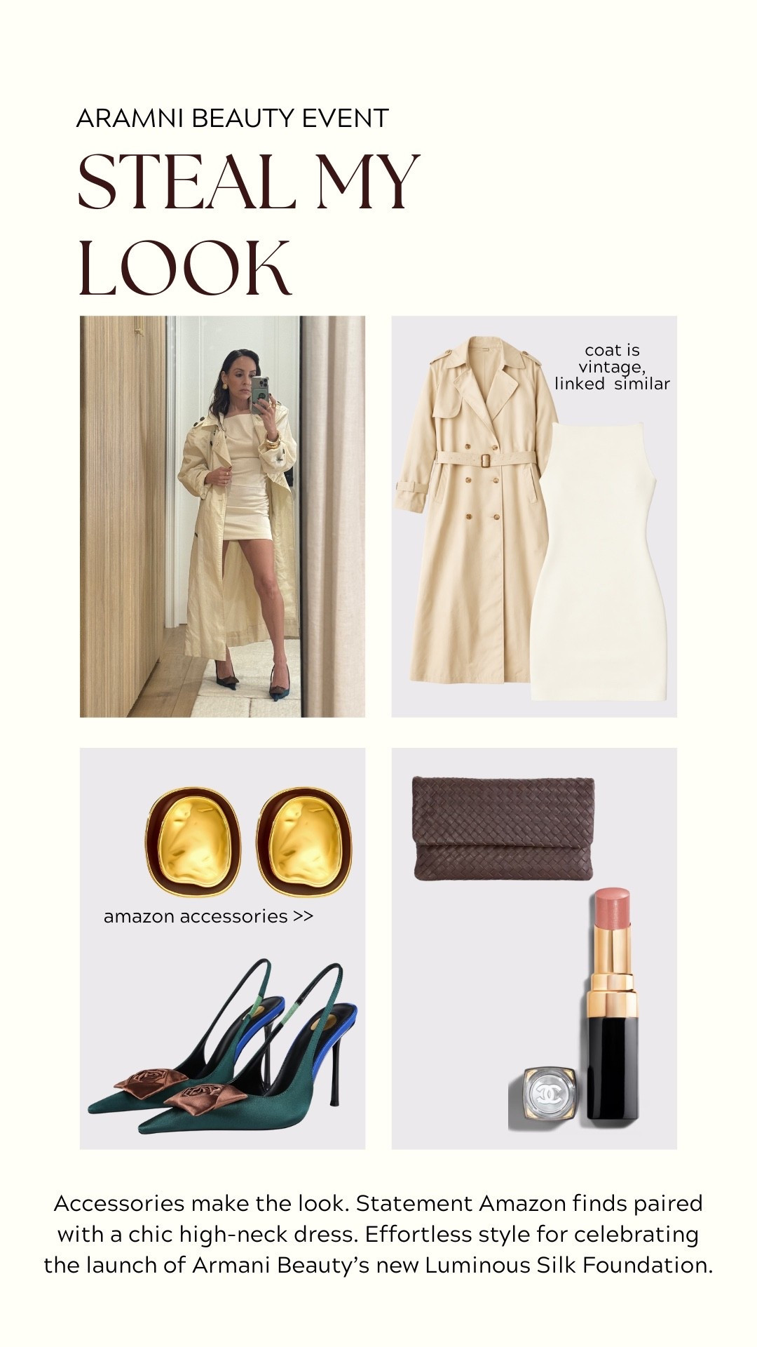 Shop my look from last night’s event! Trench and bag are vintage, so I linked similar options!

#LTKootd #LTKgrwm #LTKBeauty