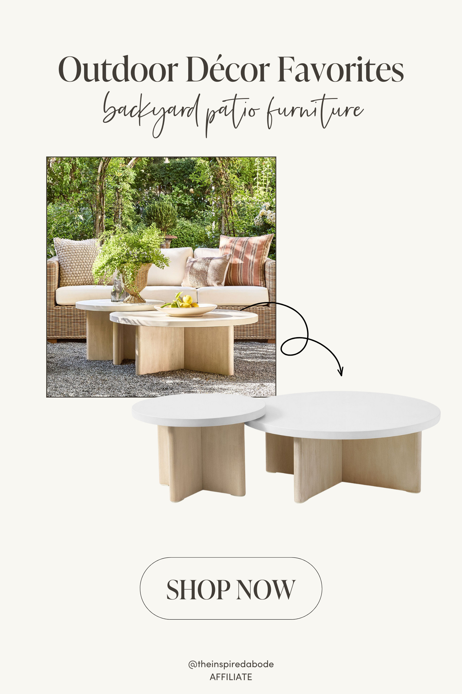 We're obsessed with this modern set of round nesting tables – a sculptural, functional coffee table alternative for your patio. Style + utility in one & easy to mix and match in different areas of your outdoor space if you want to separate the pieces! 

 #LTKSeasonal #LTKHome