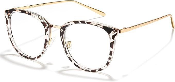 Cyxus Blue Light Glasses for Woman, Stylish Cat Eye Blue Light Blocking Computer Glasses for Work... | Amazon (US)
