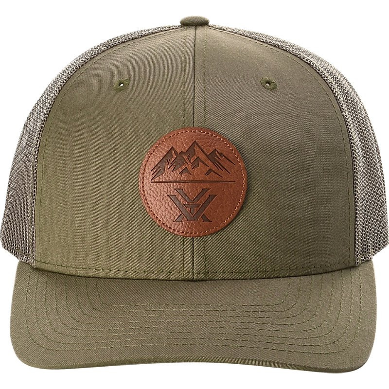 Vortex Men's Three Peaks Leather Patch Cap | Academy Sports + Outdoors