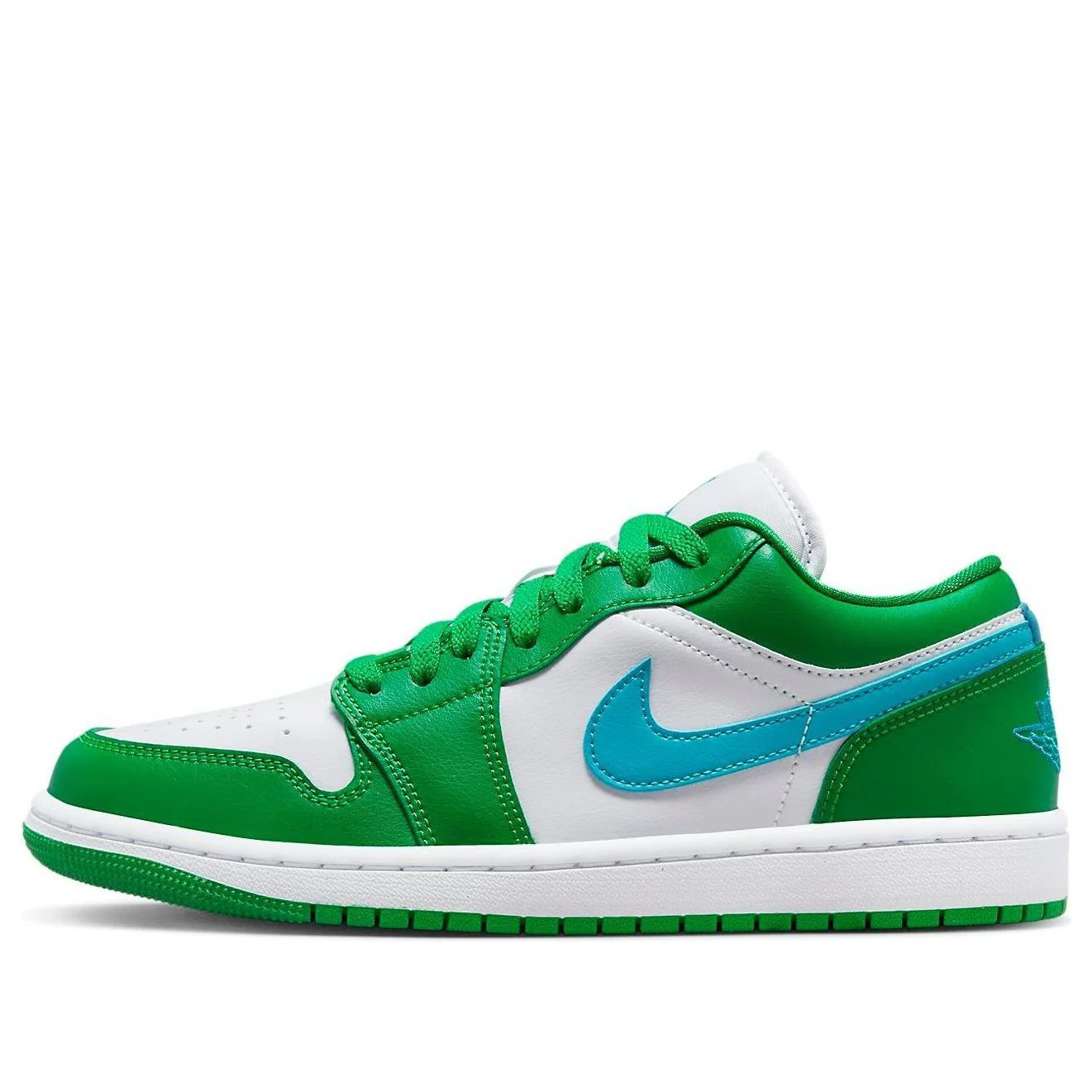 (WMNS) Air Jordan 1 Low 'Lucky Green Aquatone' DC0774-304 | KICKS CREW