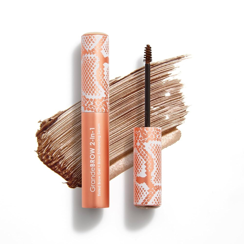 Grande Cosmetics GrandeBROW 2-in-1 Tinted Brow Gel + Brow Enhancing Serum | Amazon (US)