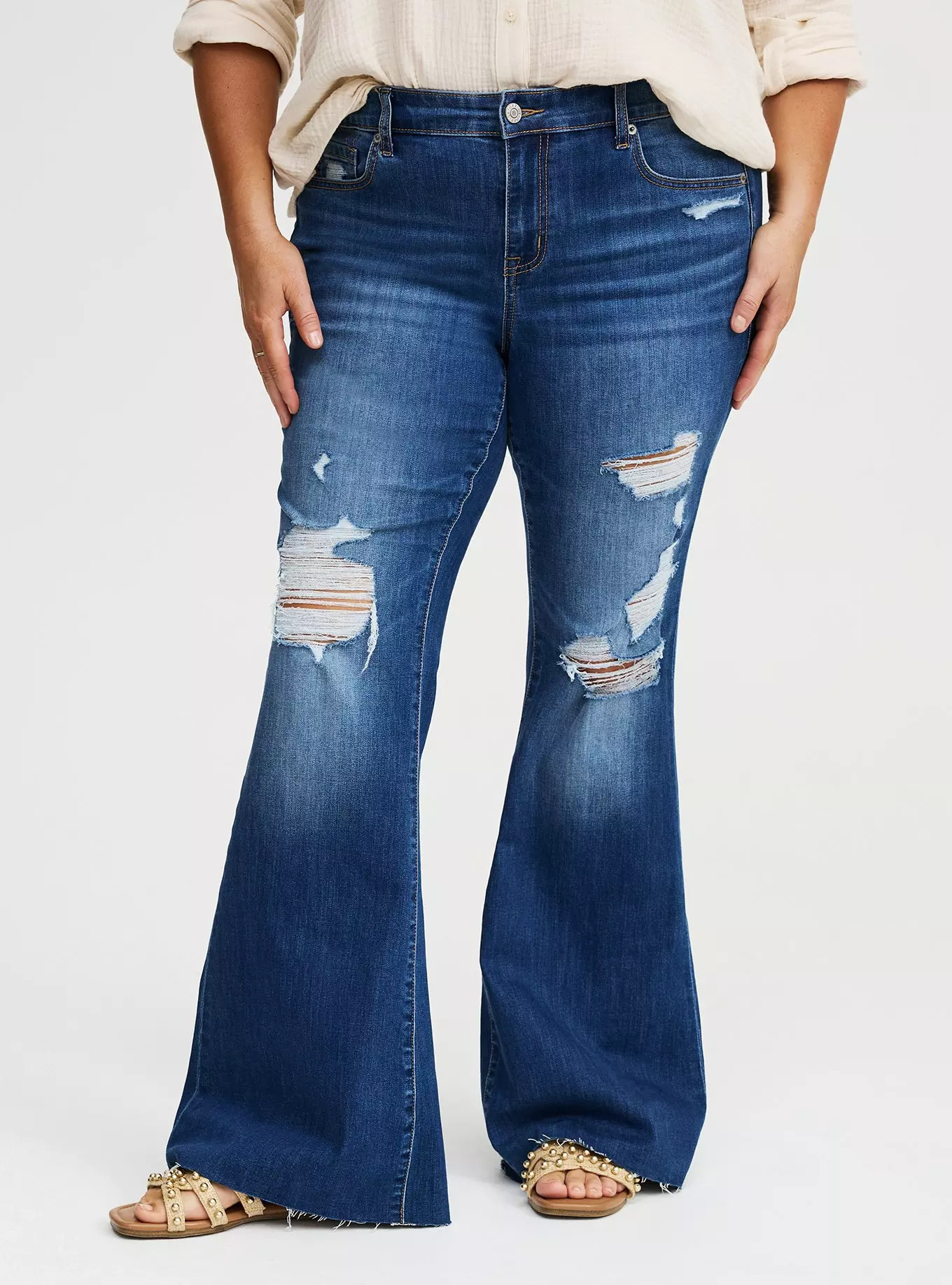 Perfect Super-Flare Mid-Rise Jean | Torrid (US & Canada)