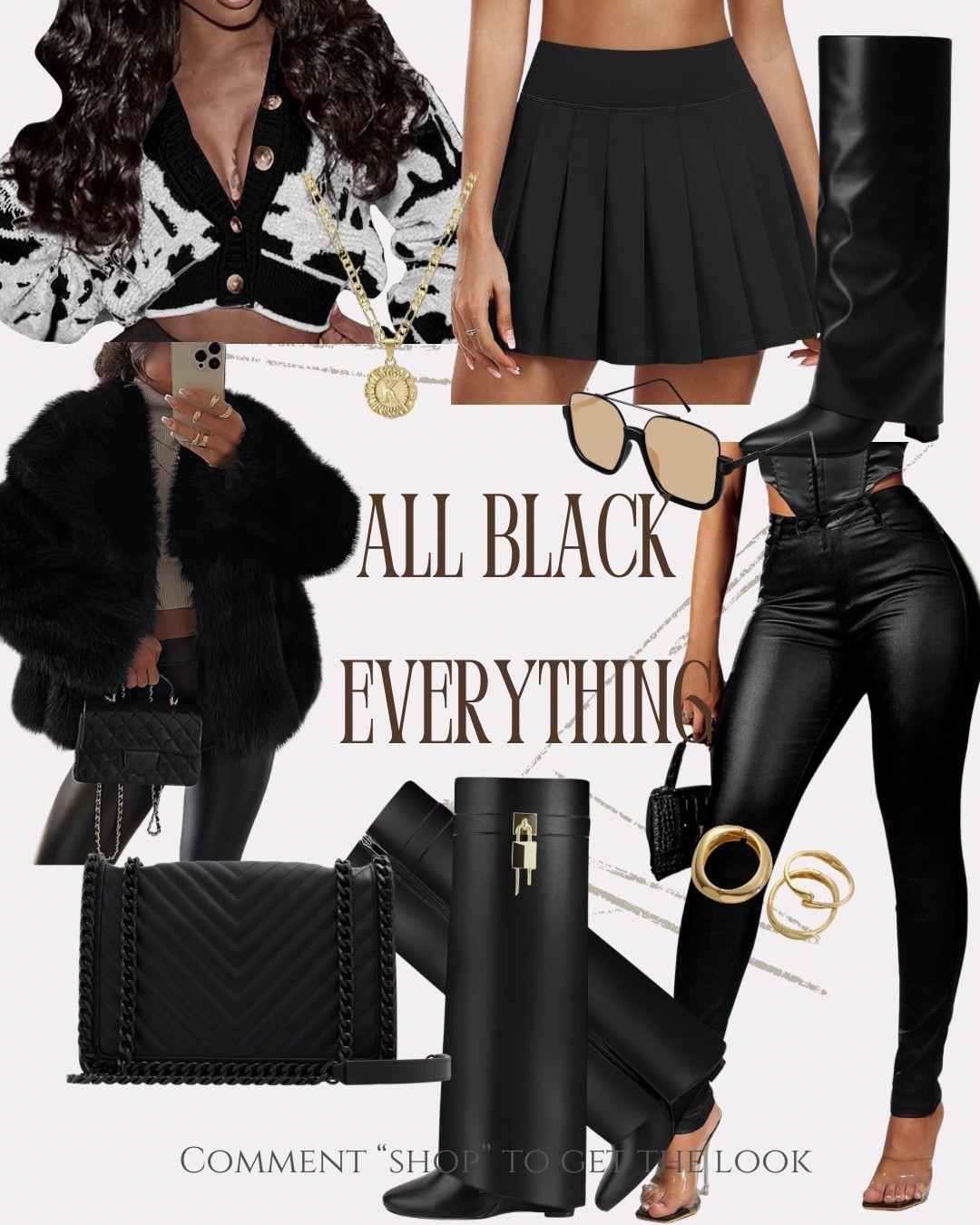 Monochrome mood: black on black on black. Find every piece linked on my LTK ✨ 

#LTKFindsUnder50 #LTKFindsUnder100 #LTKStyleTip