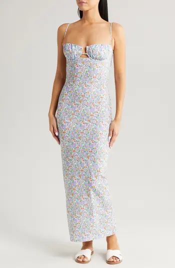 MONTCE x Liberty Petal Fitted Bustier Slipdress | Nordstrom | Nordstrom