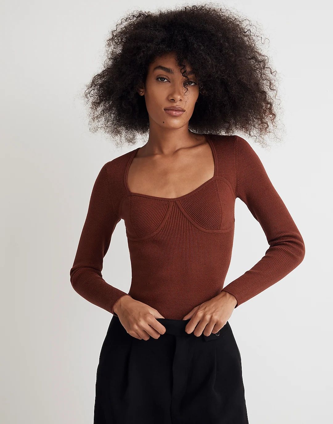 The Signature Knit  Sweater Top | Madewell