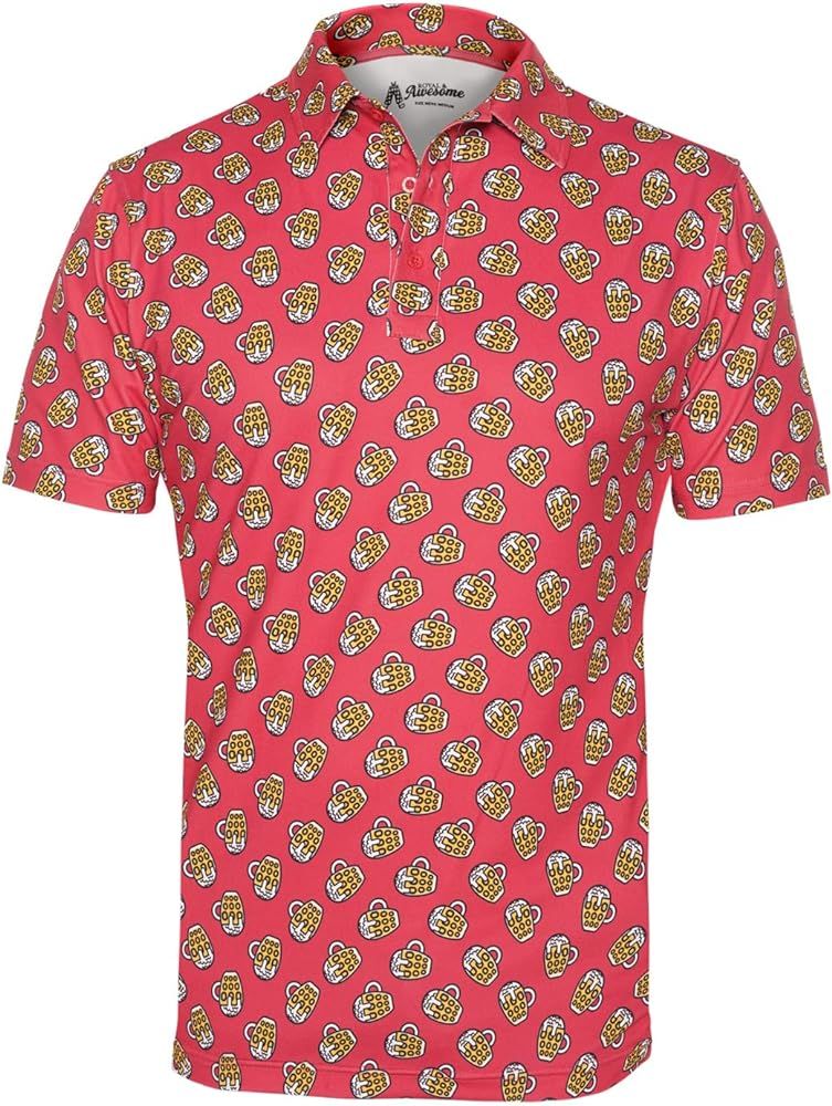 Royal & Awesome Funny Golf Shirts for Men, Hawaiian Golf Shirts for Men, Crazy Golf Shirts for Me... | Amazon (US)