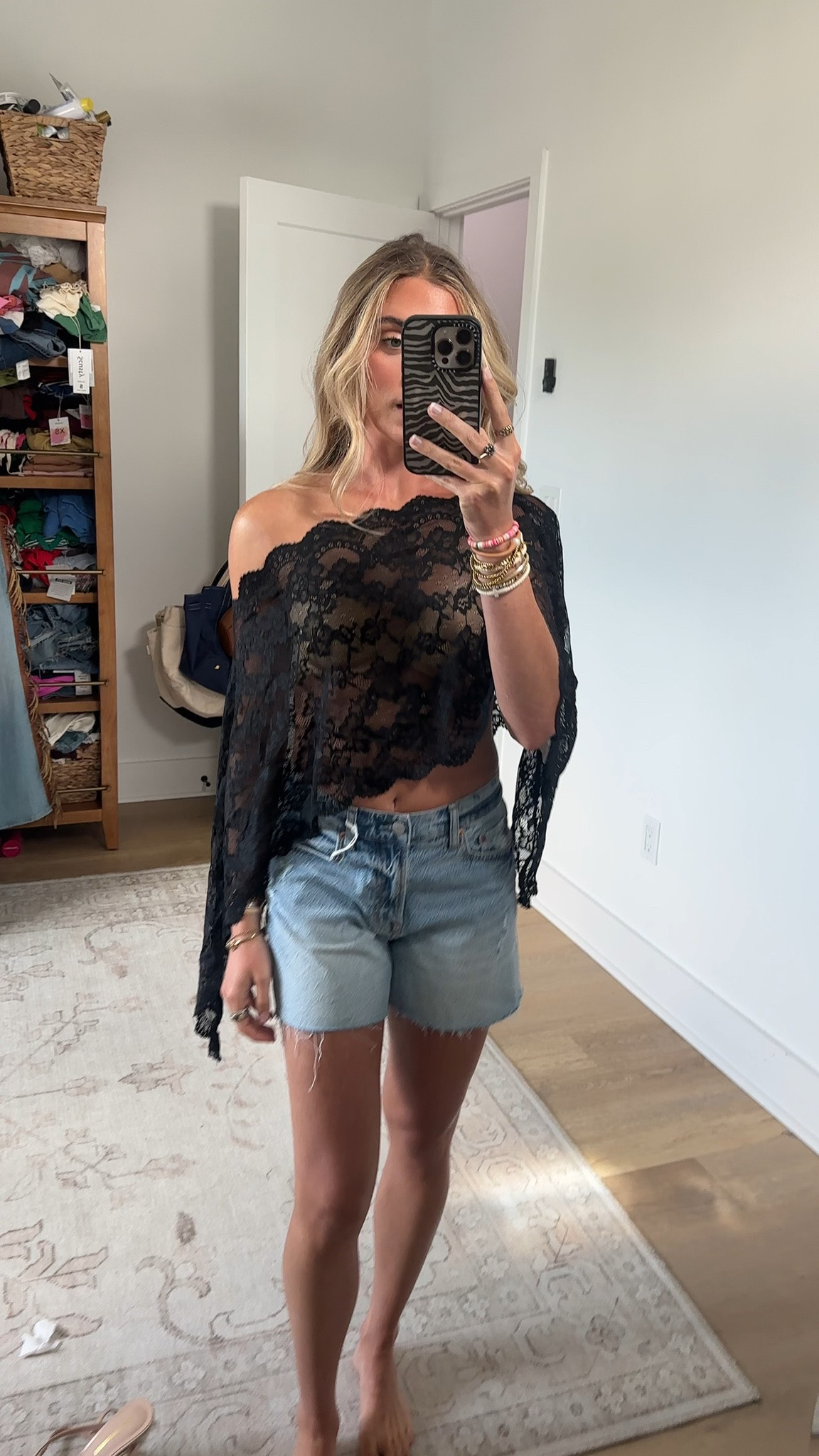Amazon size small WDIRARA Women's Lace Off the Shoulder Poncho Cape Tops
Floral, Sheer, Asymmetrical, Crop Tops

#LTKootd #LTKSaleAlert #LTKSeasonal