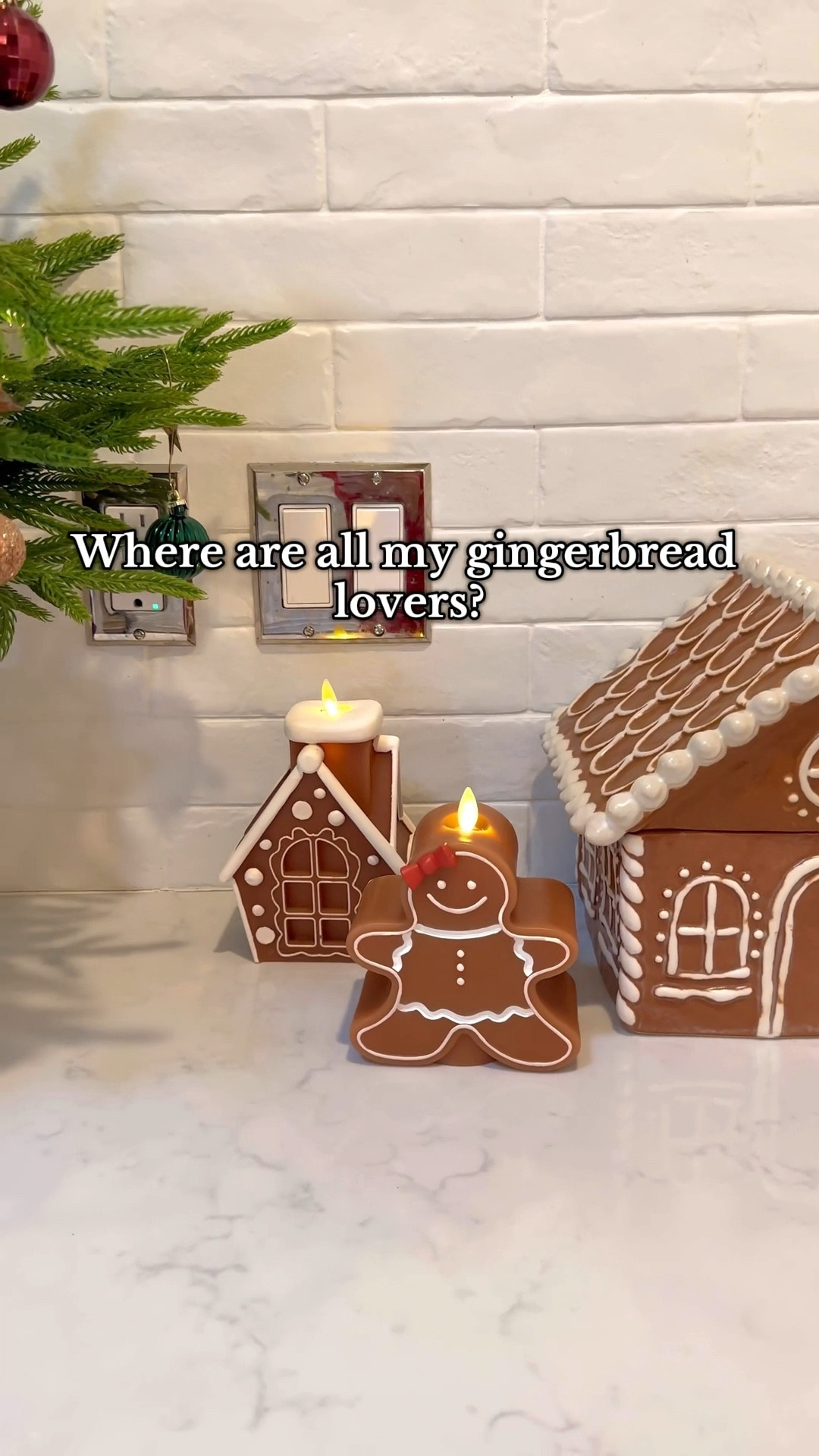 Gingerbread man flameless candles 

Luminara// gingerbread house // candles // Christmas candles 

#LTKHoliday #LTKHome #LTKSeasonal