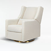 Babyletto Kiwi Nursery Glider Recliner Chair w/ Electronic Control and USB Performance Cream with... | Crate & Barrel