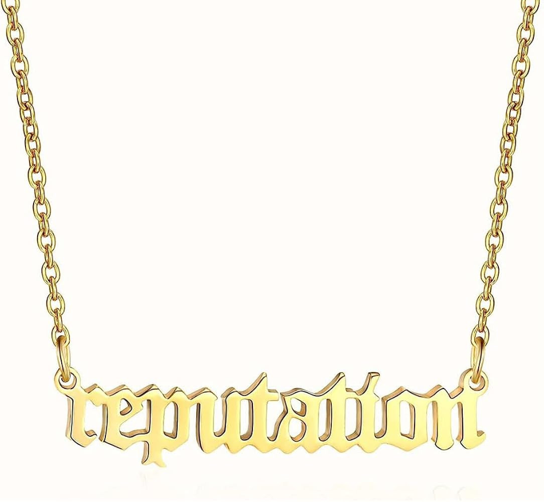 FUTIMELY Reputation Necklace Lover Necklace Forever Necklace 1989 Necklace for Music Lover Gifts Reputation Outfit Jewelry Fans Gifts for Women Teen Girls | Amazon (US)