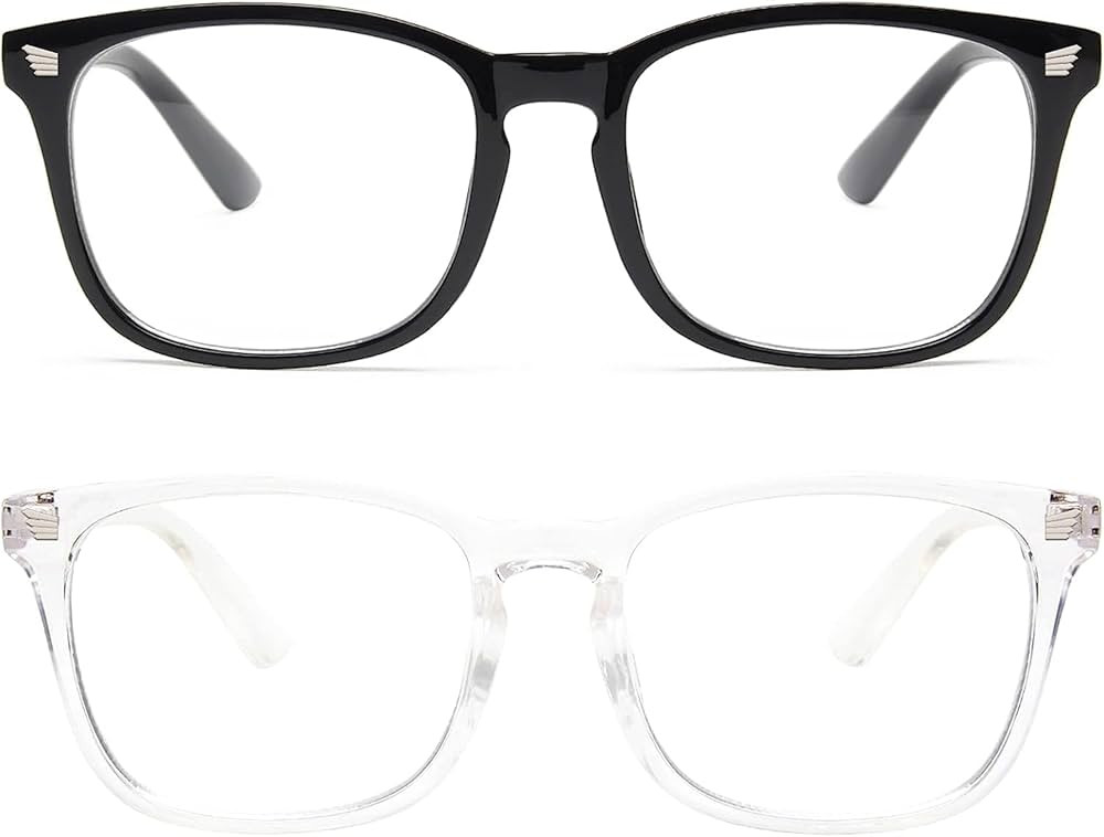livho 2 Pack Blue Light Blocking Glasses, Computer Reading/Gaming/TV/Phones Glasses for Women Men... | Amazon (US)