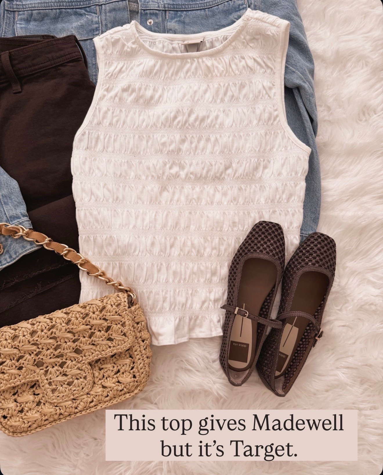 This textured top looks so high end and is way more flattering than I expected.

target top, textured tank top, affordable fashion finds, spring outfits women, summer tops women, casual chic outfit, women over 40 style, flattering tops, neutral outfit ideas, everyday outfits, budget friendly style, capsule wardrobe pieces



#LTKWorkwear #LTKSeasonal #LTKOver40