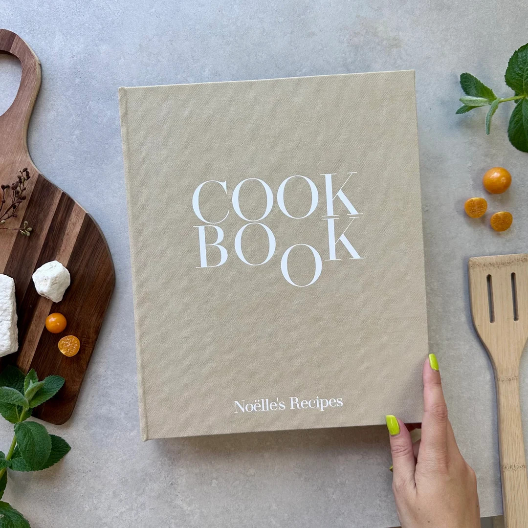 Personalised Recipe Book Binder, Cookbook, Custom A4 4 Ring Binder With Sleeves, Hard Cover Binde... | Etsy (US)