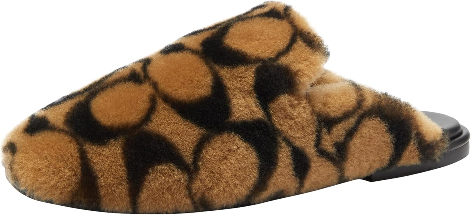 Coach Women's Signature Shearling Slippers | Amazon (US)