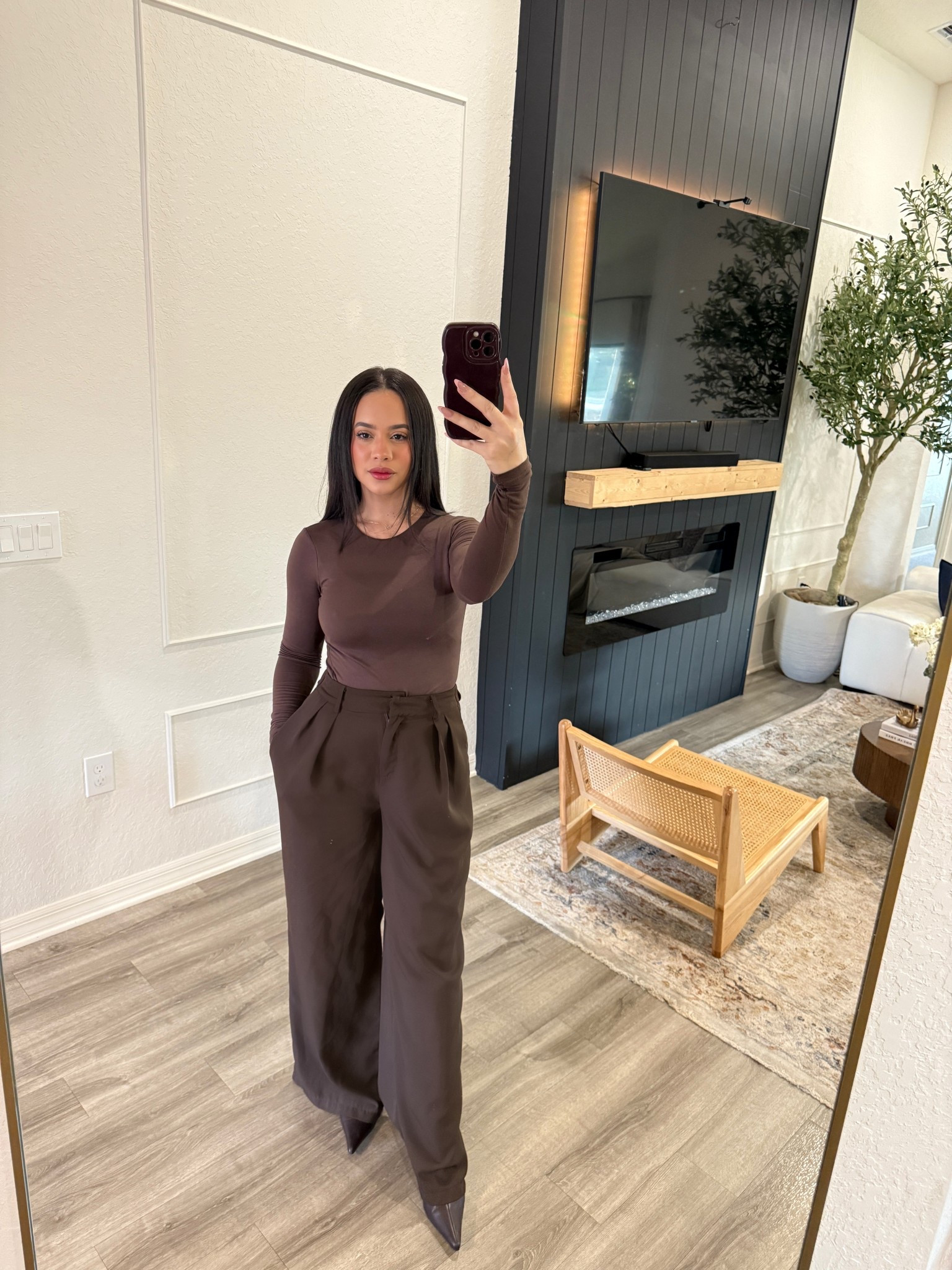 Forever loving an all-brown outfit 🤎