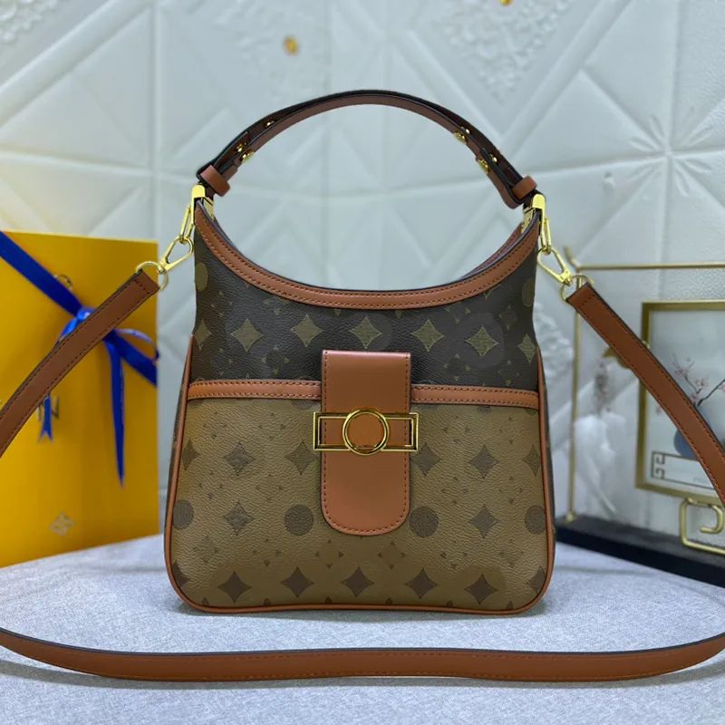 Luxury Designer Handbag Women's Shoulder Bag Elegant Tote Bag Shopping Crossbody Bag Brown floral... | DHGate
