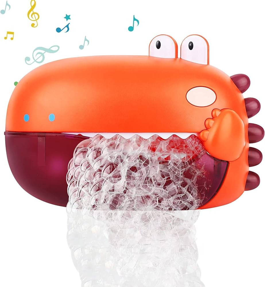 Lehoo Castle Bath Toys, Automatic Bath Bubble Machine, Dinosaur Bathtub Bubble Maker with 12 Song... | Amazon (US)