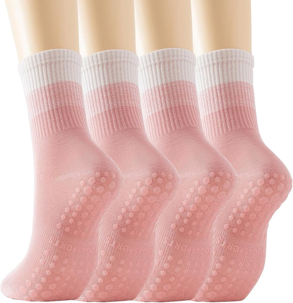 GUUNIEE Pilates & Yoga Socks for Women with Non-Slip Grip for Barre, Ballet,Hospital & Barefoot W... | Amazon (US)