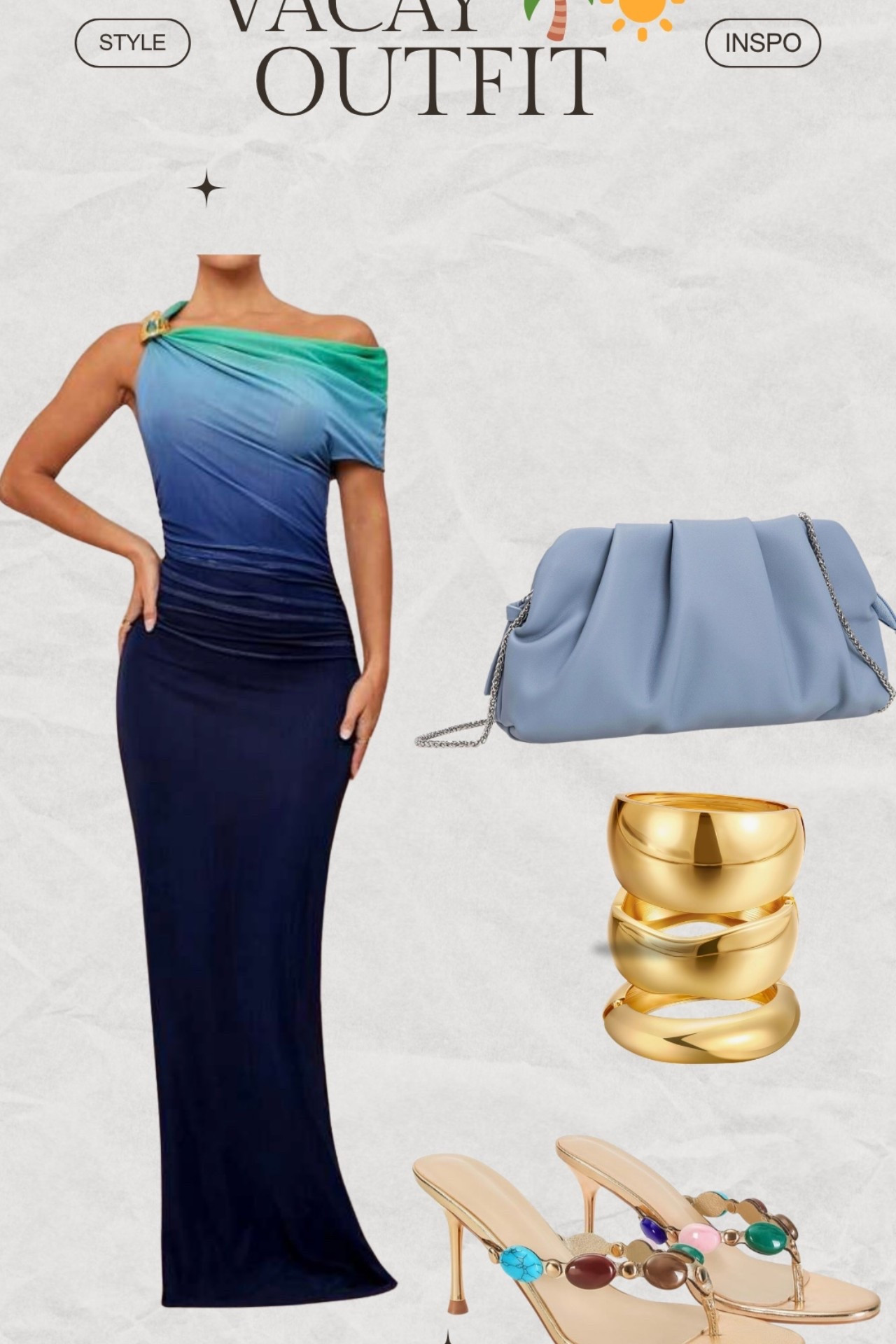 Curvy/ Mid size Vacay/ Summer outfit. This is one of those fits I’d wear with a a shapewear. The dress is true to size and stretchy 

#LTKMidsize #LTKPlusSize #LTKTravel