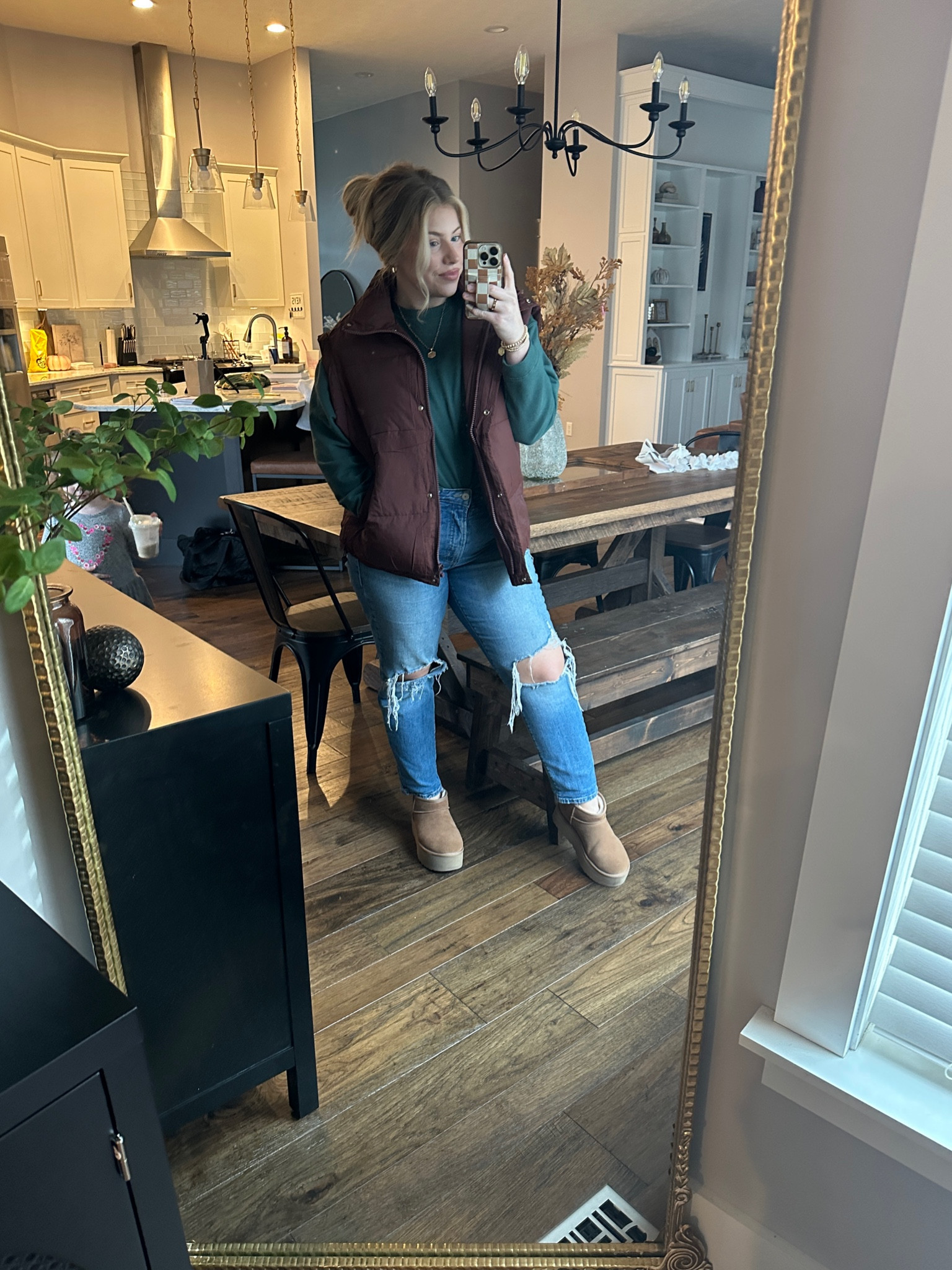 Outfit of the day 🤎🏀 wearing a size large top and vest and size 12 jeans! 

amazon fashion amazon finds fall sweaters amazon fall fashion amazon prime midsize fashion midsize style amazon must haves Amazon sweaters amazon favorites amazon fashion finds


#LTKmidsize #LTKfindsunder100 #LTKSeasonal
