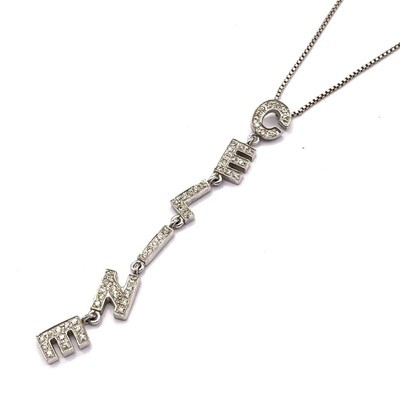Auth CELINE - Silver Clear Necklace  | eBay | eBay US