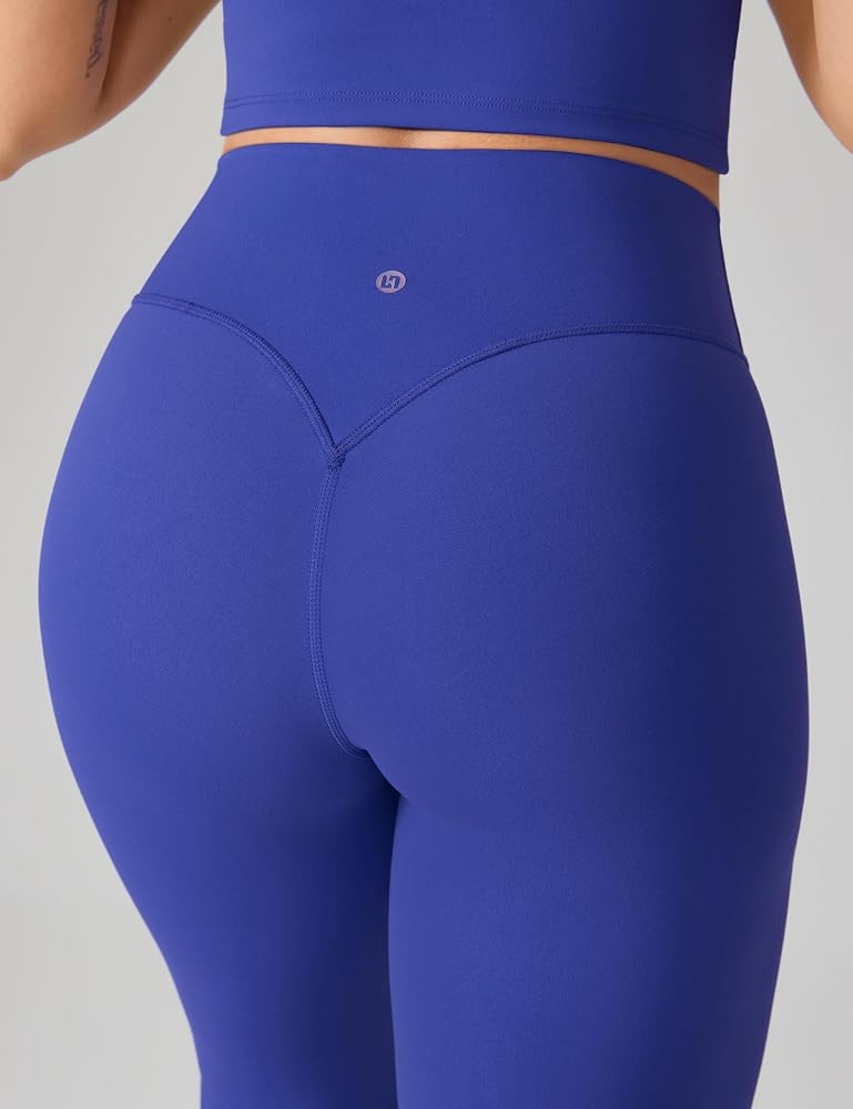 Hugcurve No Front Seam High Waisted Workout Leggings for Women Buttery Soft Yoga Pants Gym Athlet... | Amazon (US)