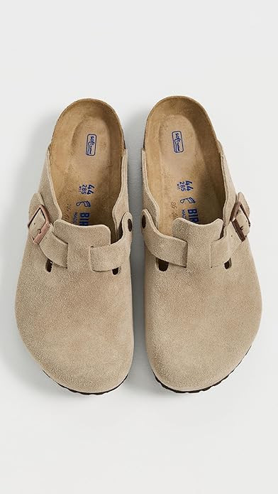 Birkenstock Women's Boston Soft Footbed Clog,Taupe Suede,40 M EU | Amazon (US)
