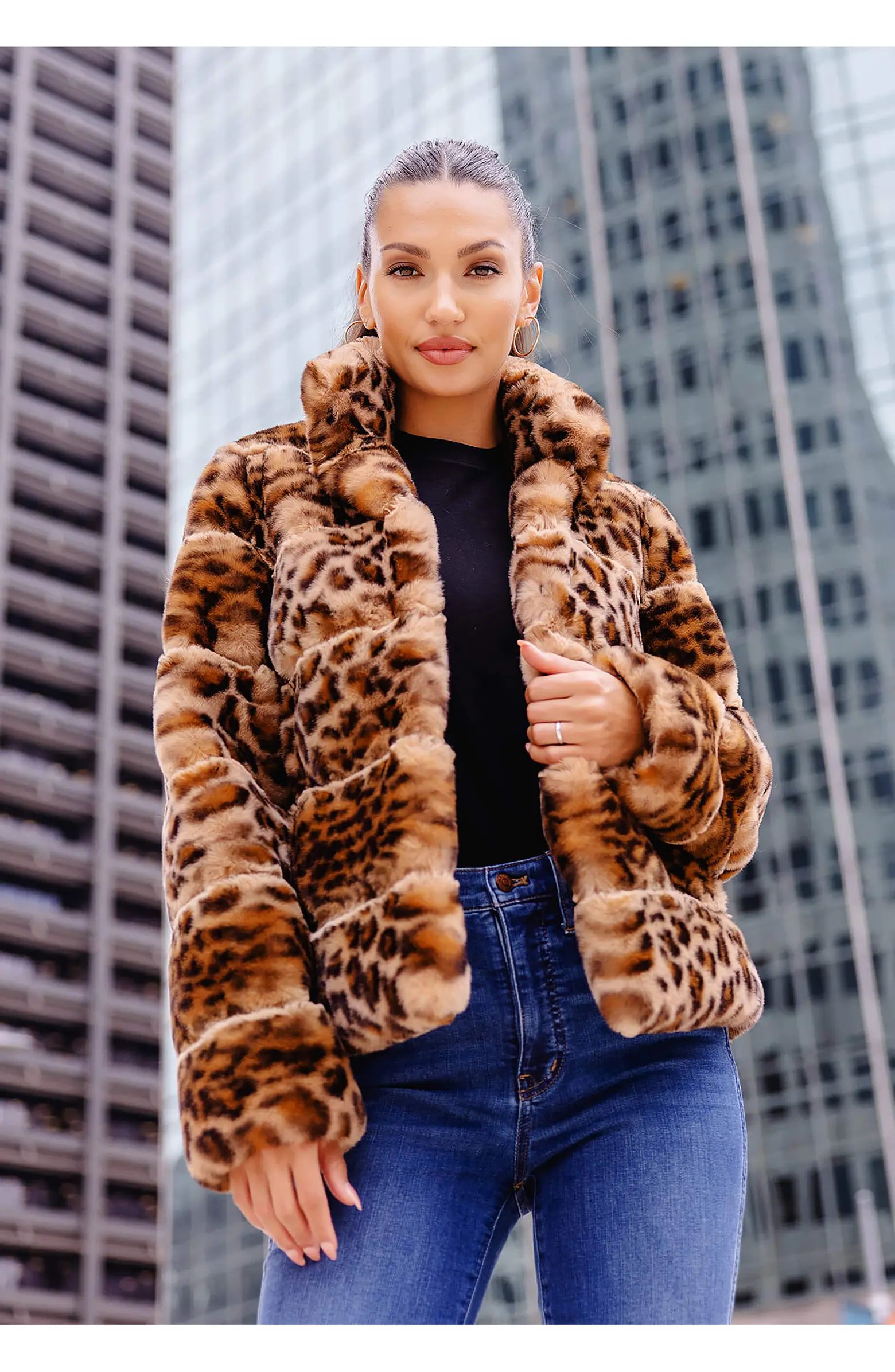 Posh Quilted Faux Fur Jacket | Nordstrom