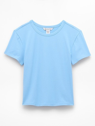 Signature Rib Crop Tee | Athleta