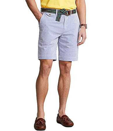 Polo Ralph Lauren Classic-Fit Stretch Seersucker 9.25 Inseam Shorts - 31 | Dillard's