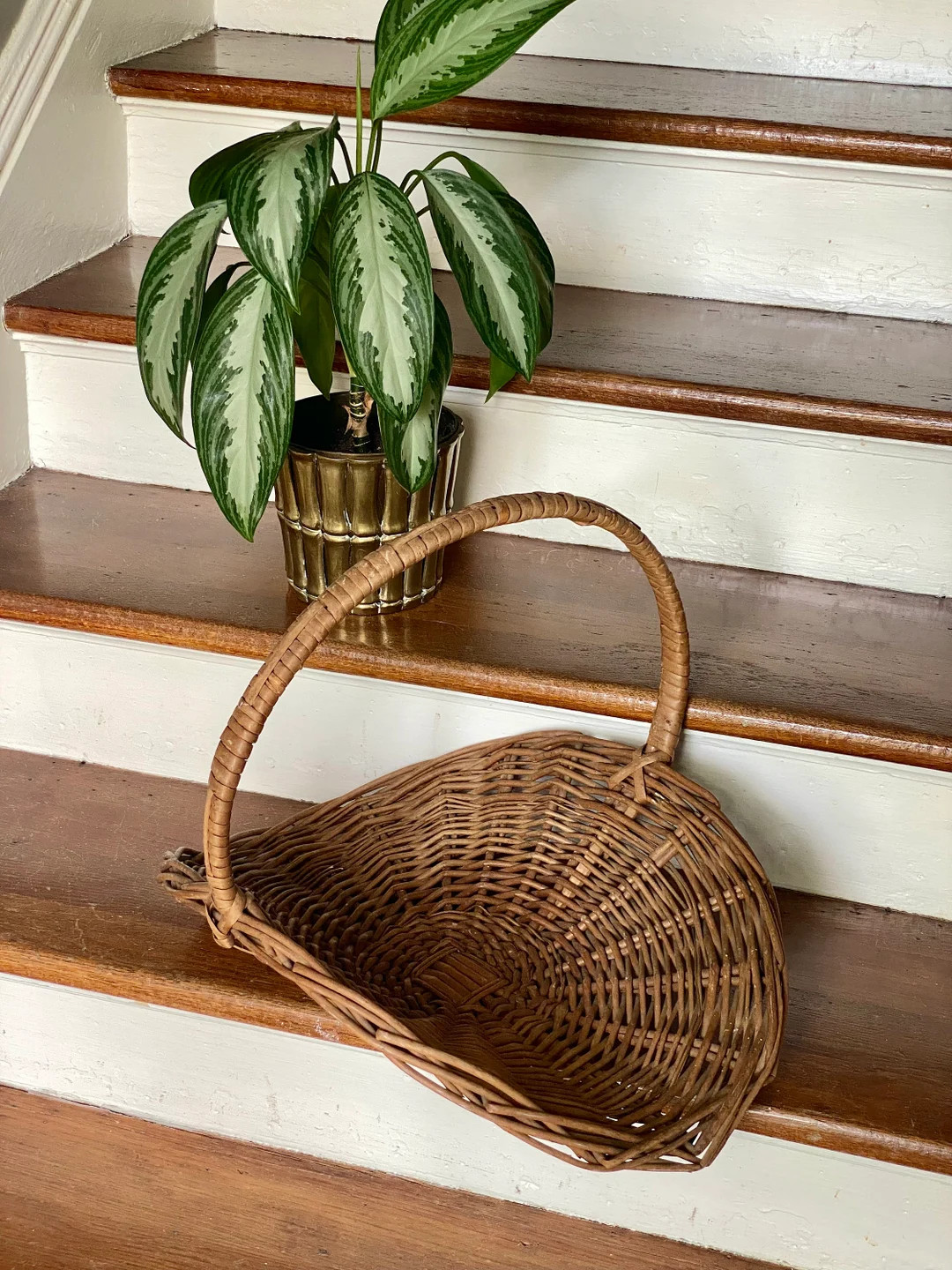 Fabulous Large Gathering or Harvest Basket Classic Vintage Style! - Etsy | Etsy (US)