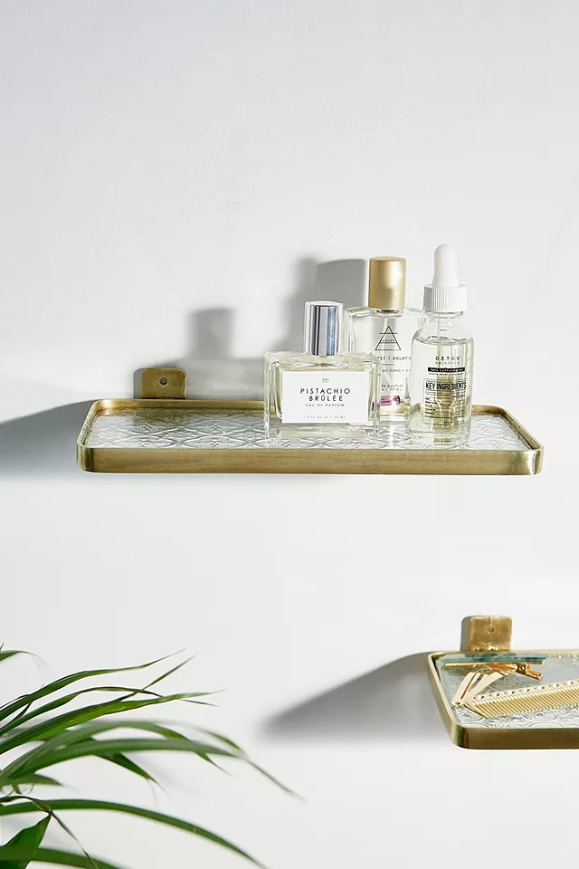 Embossed Glass Shelf | Urban Outfitters (EU)