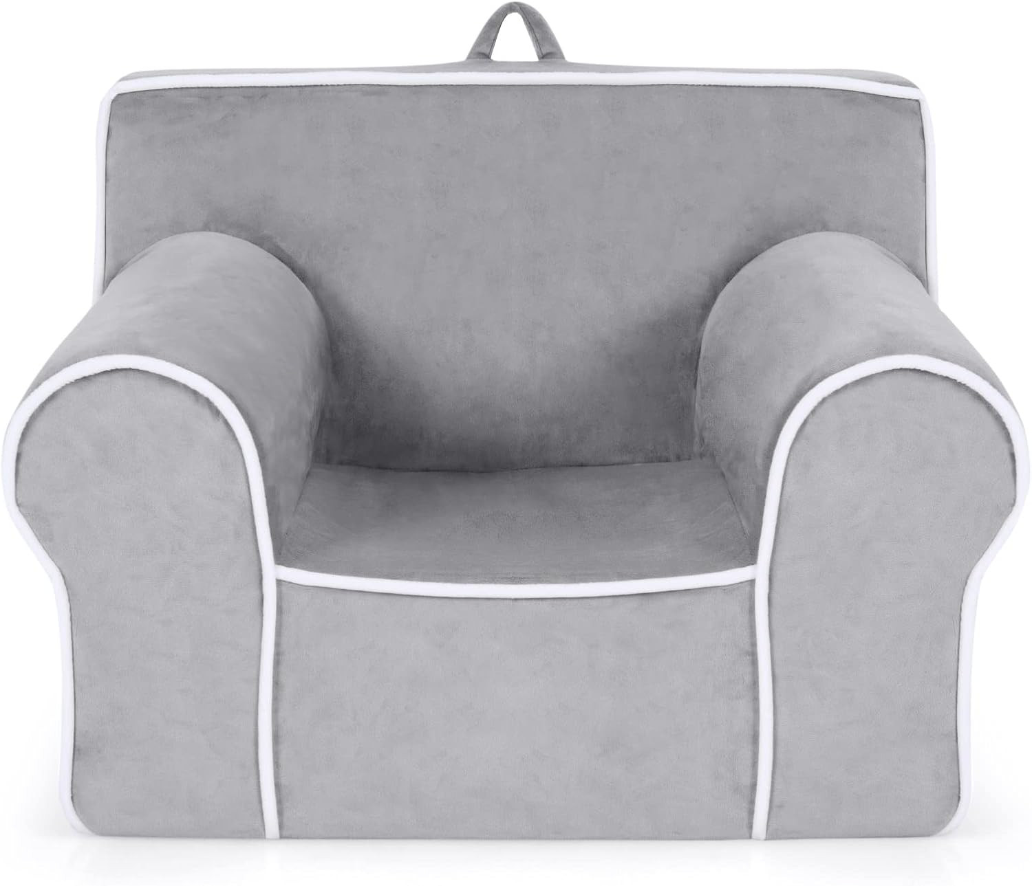 Costzon Kids Sofa, Foam Filled Toddler Chair w/Removable & Washable Velvet Surface, Child Armchai... | Amazon (US)