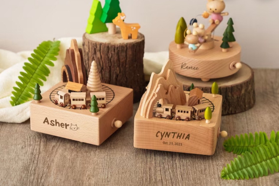 Wooden train music box @etsy @gift @kids #music #gift #kids 

#LTKGiftGuide #LTKfindsunder50 #LTKkids