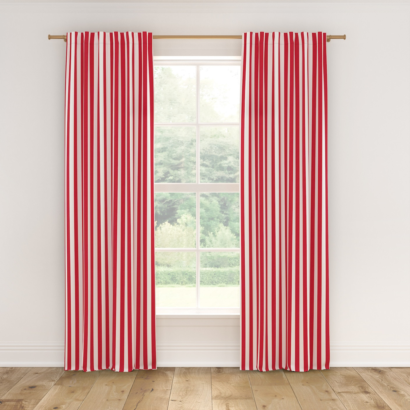 Printed Linen Unlined Curtains | The Inside
