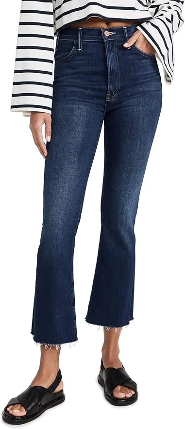 MOTHER Women's The Hustler Ankle Fray Jeans | Amazon (US)