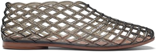 Sviakl Jelly Mesh Ballet Flats for Women Clear Hollow Jelly Sandals Beach Ballerina Jellies Shoes-black40 | Amazon (US)