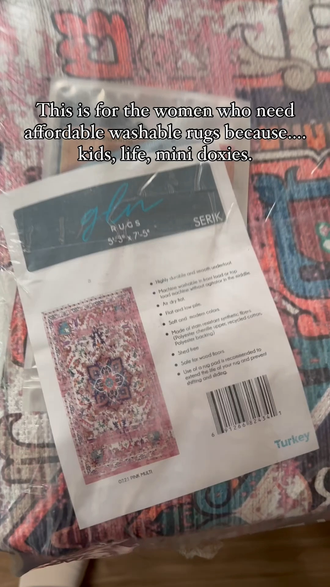 LOVE this washable rug! It’s 5x7 and is perfect if you have pets or kids! 

#LTKHome #LTKFindsUnder100 #LTKVideo