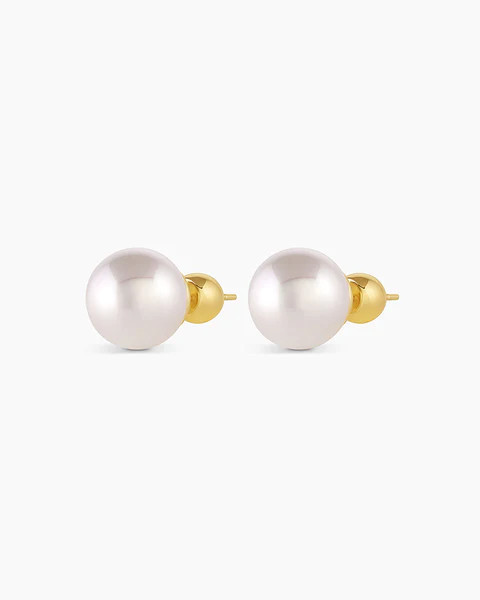 Lou Pearl Studs (White) | Gorjana