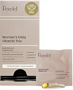 Perelel Womens Daily Vitamin Trio, Multivitamin, Omega 3 Dha + EPA, & Beauty Blend Supplements fo... | Amazon (US)